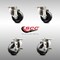Service Caster 3 Inch 316SS Soft Rubber Wheel Swivel Top Plate Caster Brakes SCC, 2PK SCC-SS31620S314-SRS-2-TLB-2 - alternate 3